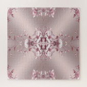 Rosa Blumenpuzzle Puzzle (Horizontal)