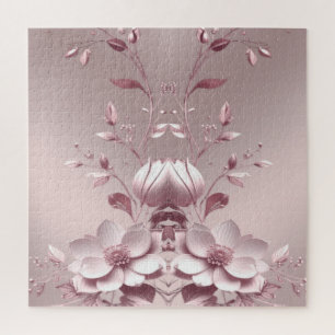 Rosa Blumenpuzzle Puzzle