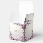 Rosa Blumenrahmen Geschenkbox Geschenkschachtel (Geöffnet)