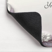 Rosa Blumenrahmen-Mauspad Mousepad (Ecke)