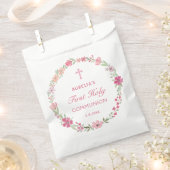 Rosa Blumenreath Erste Kommune Geschenktütchen (Ausgeschnitten)