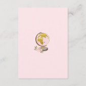 Rosa Blumenreise-Abenteuer-Bücher für Baby Begleitkarte (Rückseite)