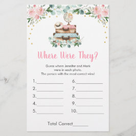 Rosa Blumenreise, wo sie ein Bridal-Spiel waren