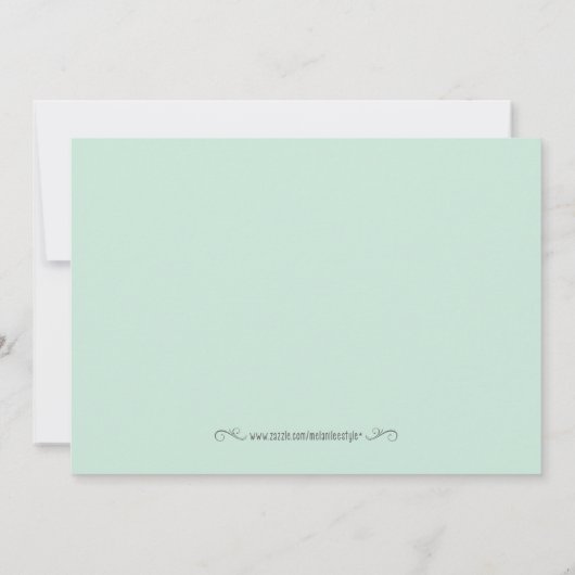 Rosa Blumenrezeptkarte (Rückseite)