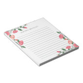 Rosa Blumenrinde - Linde Notizblock (angewinkelt)