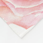 Rosa BlumenRosen-Elefant-Baby-Mädchen-Kinderzimmer Fleecedecke (Ecke)