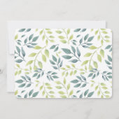 Rosa Blumensafari Dusche mit E-Mail Babydusche Einladung (Rückseite)