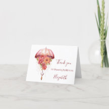 Rosa Blumenschirm Brautparty Baby Shower