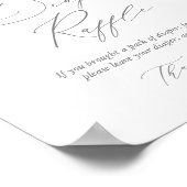 Rosa Blumenschmetterling Kinderdusche Windelwanne  Poster (Ecke)