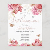 Rosa Blumenschmetterlinge erster Haushalt der Geme (Vorderseite)