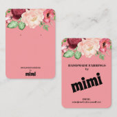 Rosa Blumenschraube-Display-Visitenkarte Visitenkarte (Vorne/Hinten)