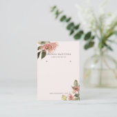 Rosa Blumenschraube-Display-Visitenkarte Visitenkarte (Stehend Vorderseite)