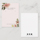 Rosa Blumenschraube-Display-Visitenkarte Visitenkarte (Vorne/Hinten)