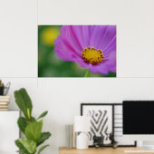 Rosa Blumenschrift Poster (Heimbüro)