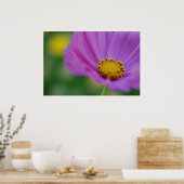 Rosa Blumenschrift Poster (Küche)