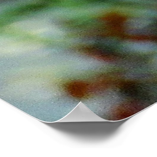 Rosa Blumenschrift Verse Inspiration Poster (Ecke)