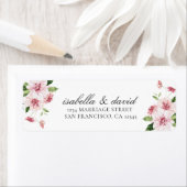 Rosa Blumensommer Elegante Romantische Rücksendead (Insitu)