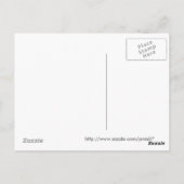 Rosa Blumensorte Postkarte (Rückseite)