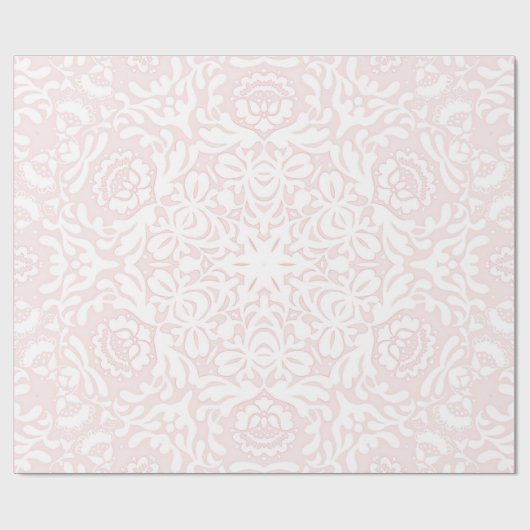 Rosa Blumenspitze-Packpapier Geschenkpapier (Flach)