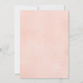 Rosa Blumenstrauß Bärengrün Mädchen Dusche Einladung (Rückseite)