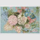 Rosa Blumenstrauß decoupage-Gewebe-Papier Seidenpapier (Vorderseite)