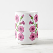 Rosa Blumenstrauß Kaffeetasse (Mittel)