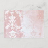 Rosa Blumenstrauß Kinderdusche Bücher für Baby Begleitkarte (Rückseite)