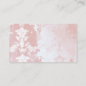 Rosa Blumenstrauß Kinderdusche Windelwanne Begleitkarte (Rückseite)