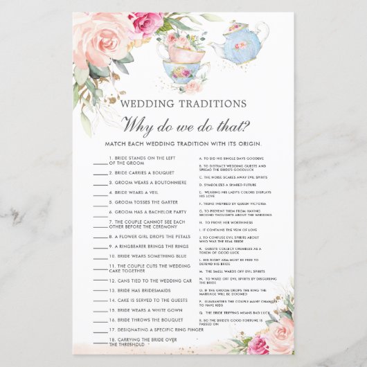 Rosa Blumenstrauß Tee Party Hochzeit Traditionen S (Vorderseite)