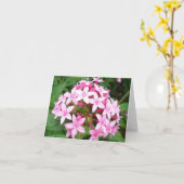 Rosa Blumenstrauß v2 Karte (Gelbe Blume)