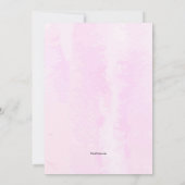 Rosa Blumenstrauß-Verlobungs-Party Einladung (Rückseite)