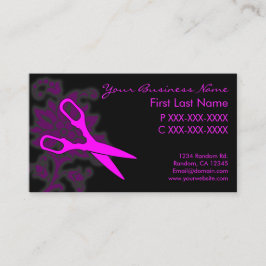 Rosa Blumenstrauß wirbelnde Visitenkarten Visitenkarte