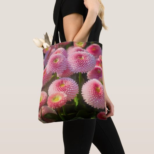 Rosa BlumenTote Tasche (Von Nahem)