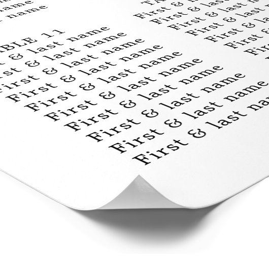 Rosa Blumenübersicht Poster (Ecke)