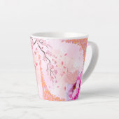 Rosa Blumenvase Tasse (Rechte Ecke)