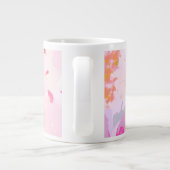 Rosa Blumenvase Tasse (Rückseite)