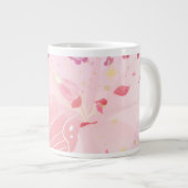 Rosa Blumenvase Tasse (Vorderseite Rechts)