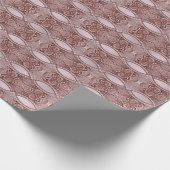 Rosa Blumenverpackungspapier Geschenkpapier (Ecke)