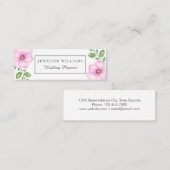 Rosa BlumenVisitenkarten Mini Visitenkarte (Vorne/Hinten)