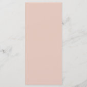 Rosa Blumenweide Grüne Dusty Rose Hochzeit Menükarte (Rückseite)