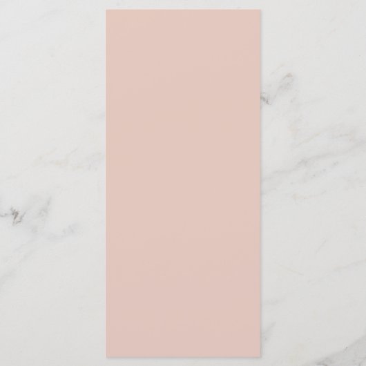 Rosa Blumenweide Grüne Dusty Rose Hochzeit Menükarte (Rückseite)