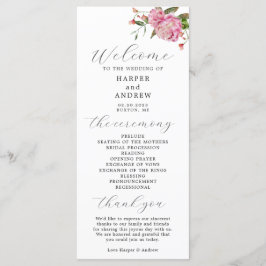 Rosa Blumenzeremonie Programm