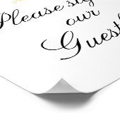 Rosa Blumenzettel Poster (Ecke)