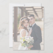 Rosa Blumenzwiebeleinladung Elegant Minimalistisch Einladung (Rückseite)