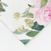 Rosa Blumenzwiebeln Fleecedecke (Ecke)