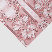 rosa Blumenzwirn Seidenpapier (Detail)