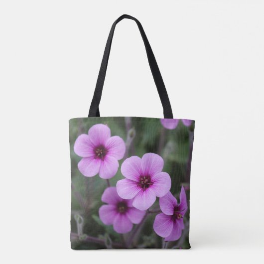 Rosa BlumeTote Beutel Tasche (Rückseite)