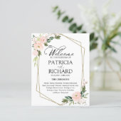 Rosa Blush Blumenkohl Hochzeitsfeier (Stehend Vorderseite)