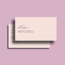 Rosa Blush Calligraphy Elegante Girly