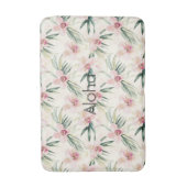 Rosa Blush Cream Orchideen Blumen Badematte (Vorderseite Vertikal)